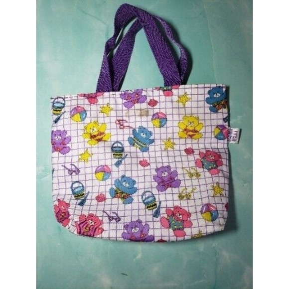 ITSA SMASH by ROSECRAFT Bear Tote Bag Beach Vintage 12x9 - Picture 2 of 7
